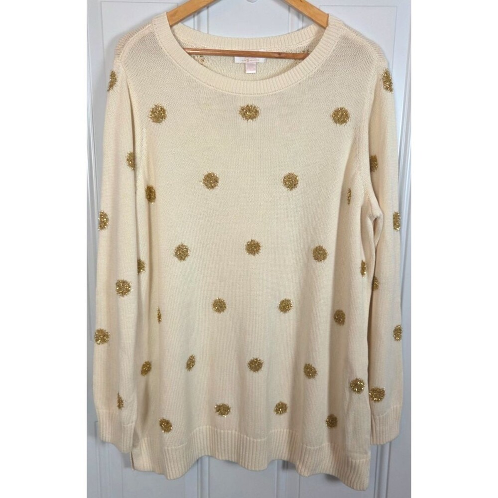 NWT Belle by Kim Gravel Festive Pullover Sweater Size 1X